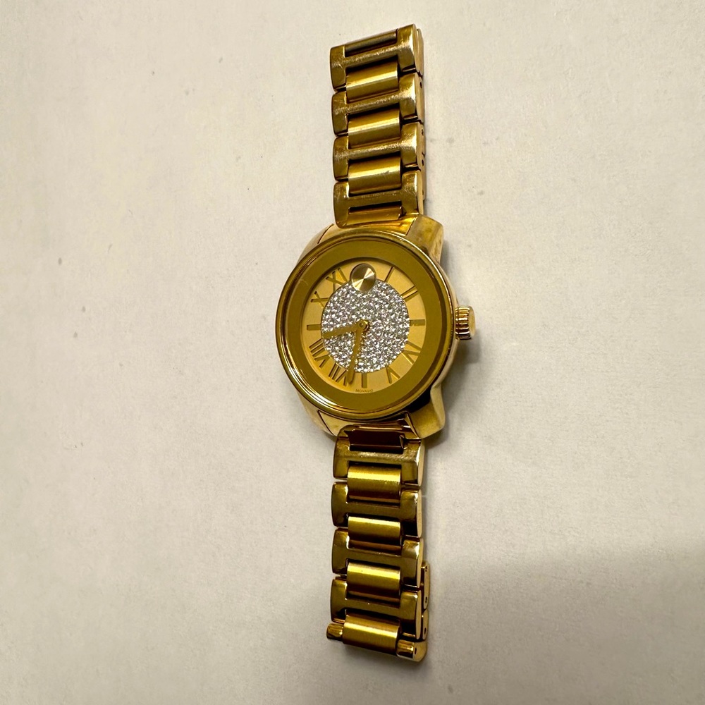 Movado Bold 32mm crystal dial watch